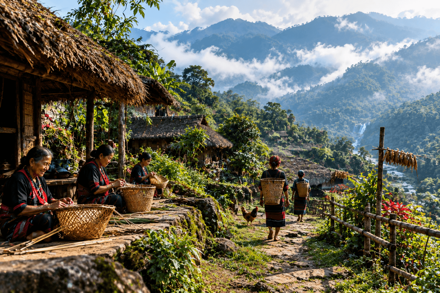 Misty Mountain Village Life (1)